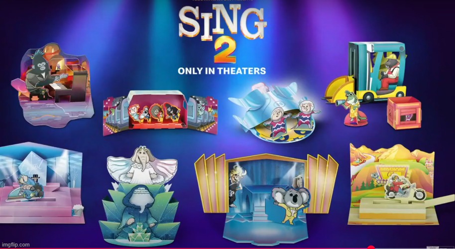 Meanwhile THESE are the Sing 2 ones like WTF THEY'RE LITERALLY CARDBOARD CUTOUT PNGS | made w/ Imgflip meme maker