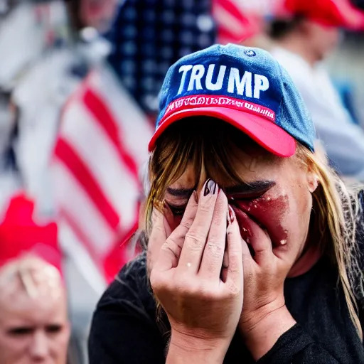 Crying maga Blank Meme Template