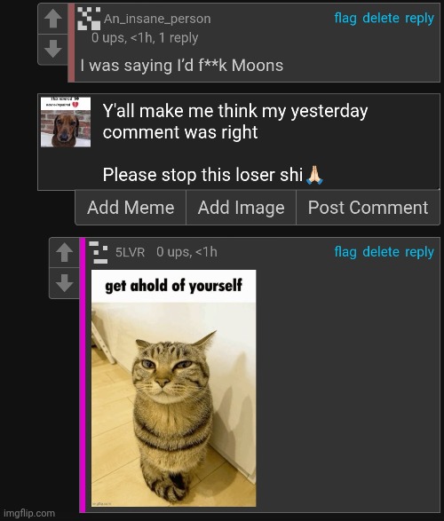 Atleast i don't delete my comments | made w/ Imgflip meme maker