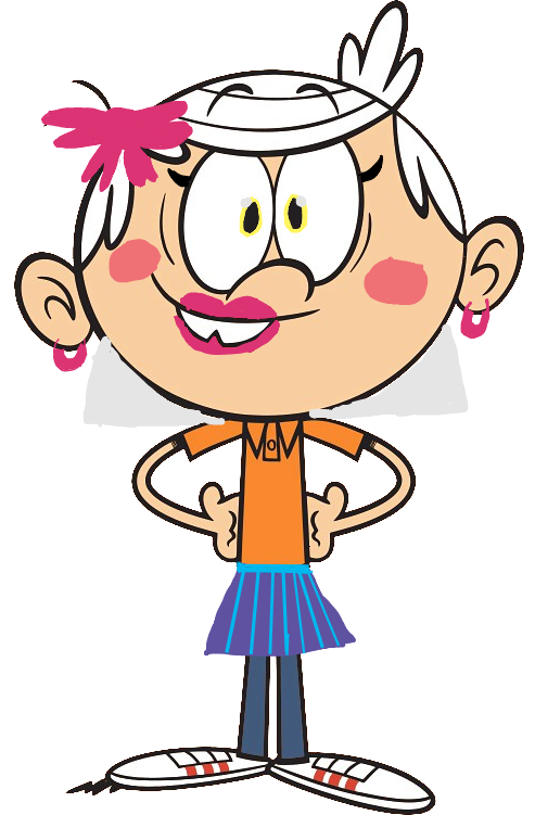 Lincoln loud png (female) Blank Meme Template