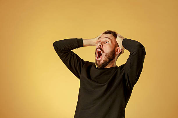 shocked man Blank Meme Template
