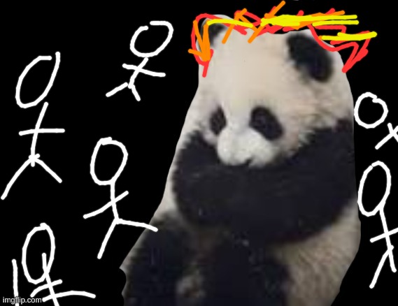 my mind rn | image tagged in panda | made w/ Imgflip meme maker