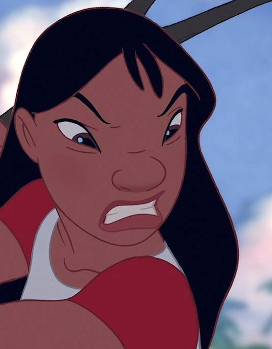 Angry Nani Pelekai (Expression Meme) Blank Meme Template