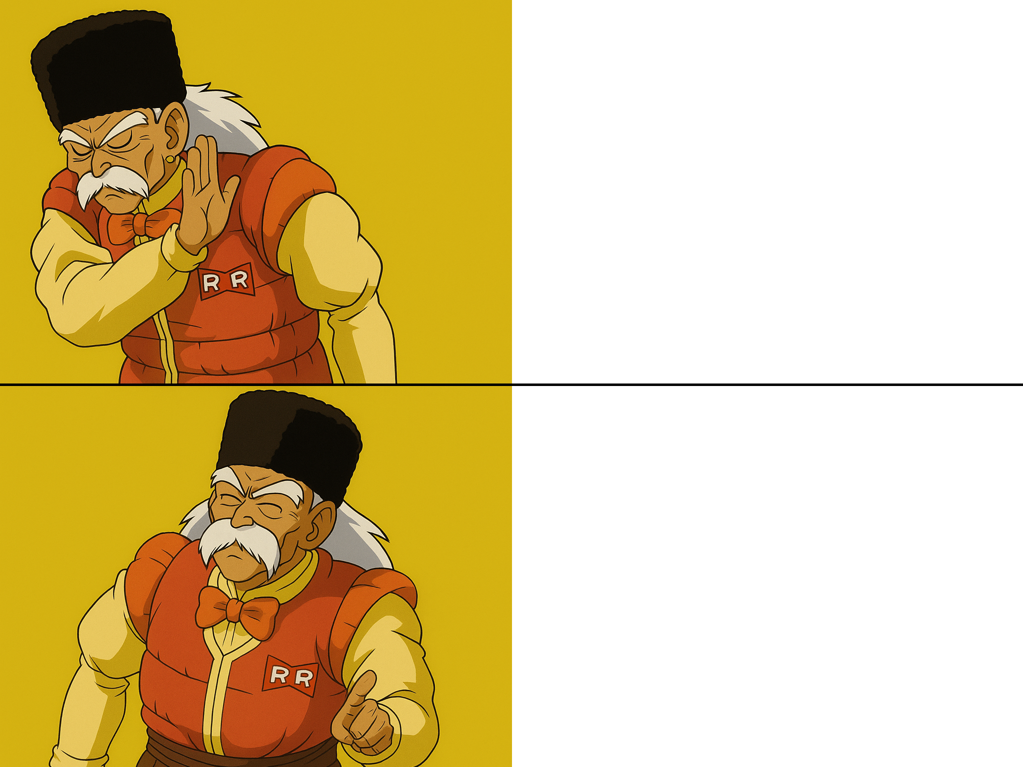 Gero Hotline Bling Blank Meme Template