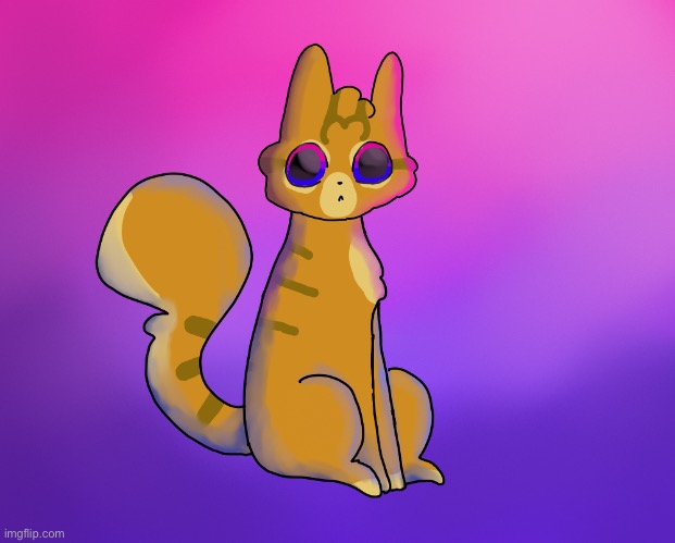 Lol, my bad shading | image tagged in bisexual,cat,gay pride,pride month,art,lgbtq | made w/ Imgflip meme maker