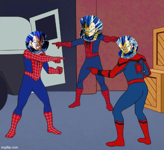 Spider Man Triple | image tagged in spider man triple | made w/ Imgflip meme maker