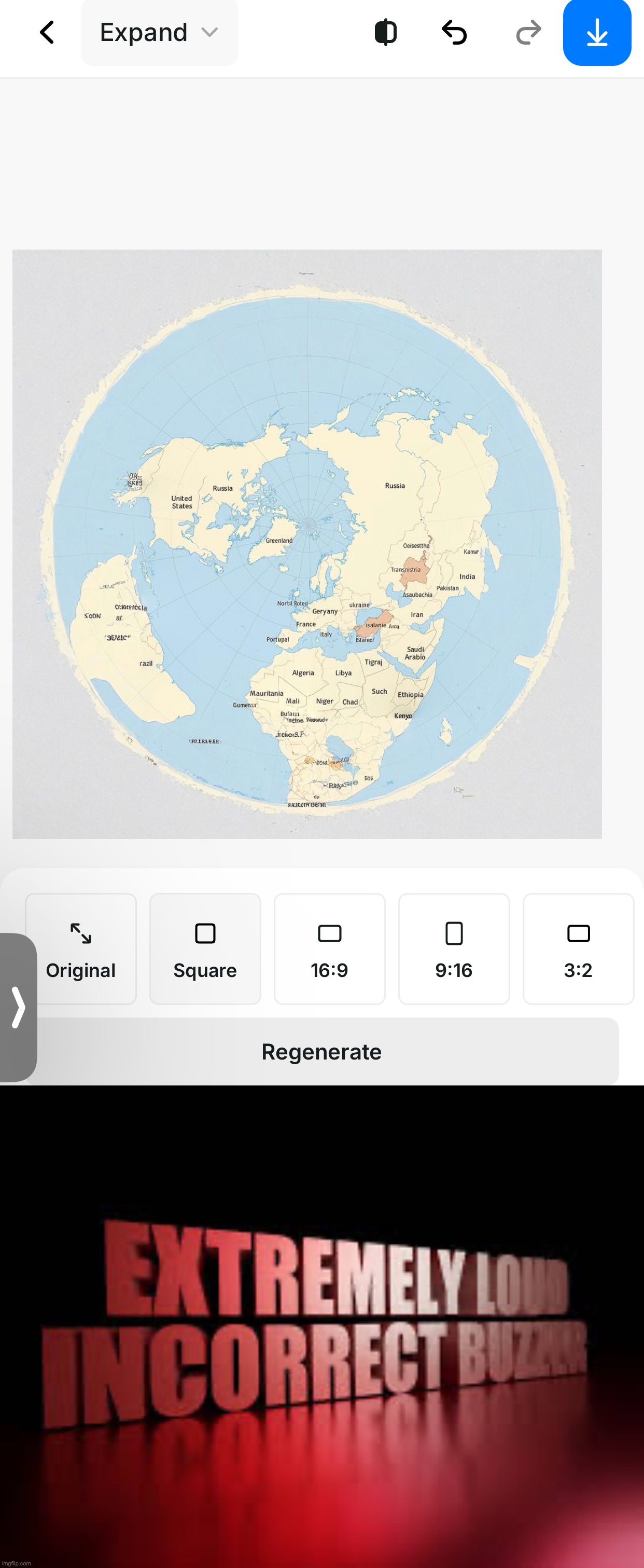 Wrong map | image tagged in extremely loud incorrect buzzer | made w/ Imgflip meme maker