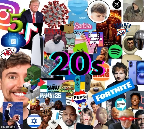 2020s meme | image tagged in memes,2020,2025,video games,movies,funny memes | made w/ Imgflip meme maker