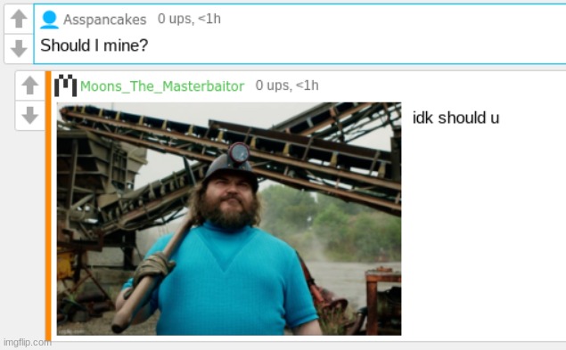 "imagine posting your own comment" | made w/ Imgflip meme maker