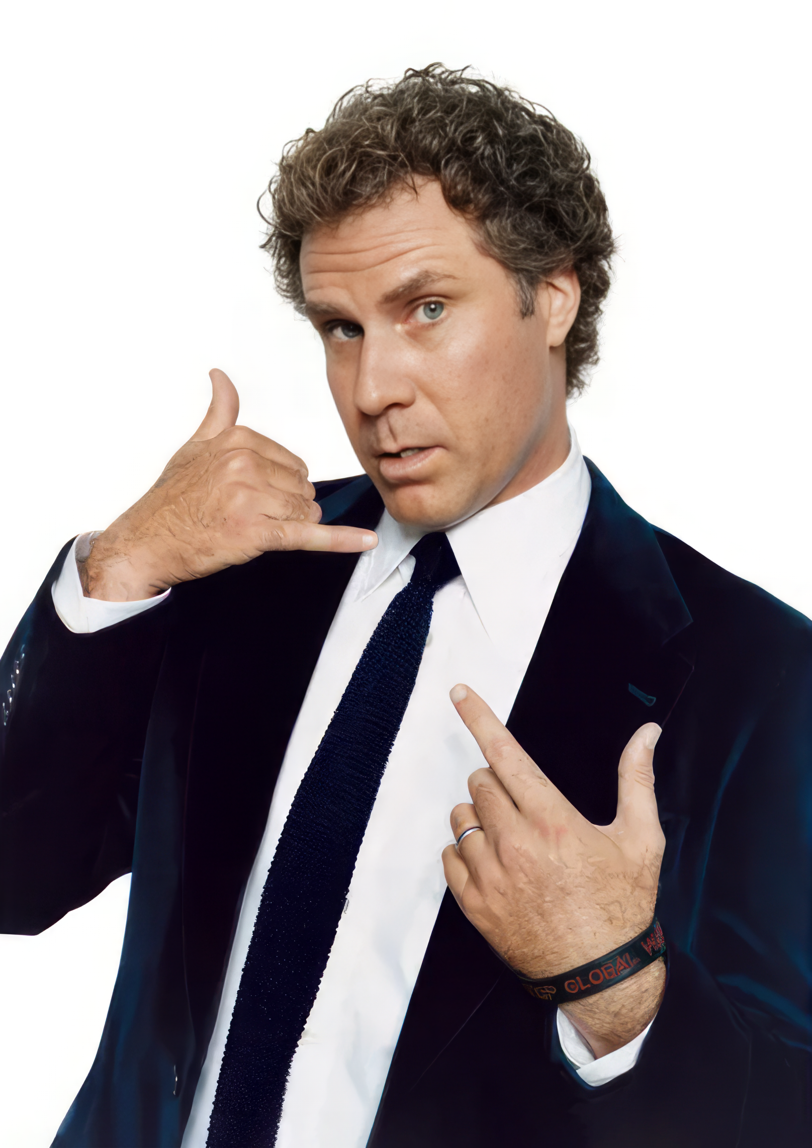 Will Ferrell Call Me Pose Blank Meme Template