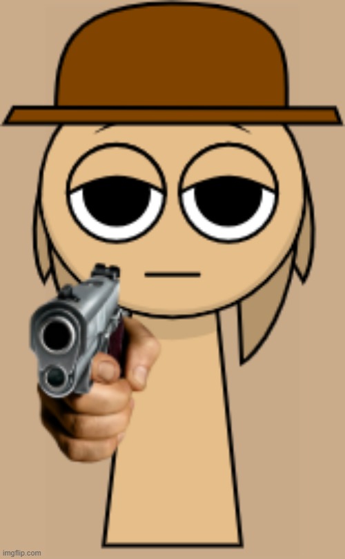 tunner with gun | image tagged in shitpost,sprunki,tunner,gun,tunner more like gunner,meme | made w/ Imgflip meme maker
