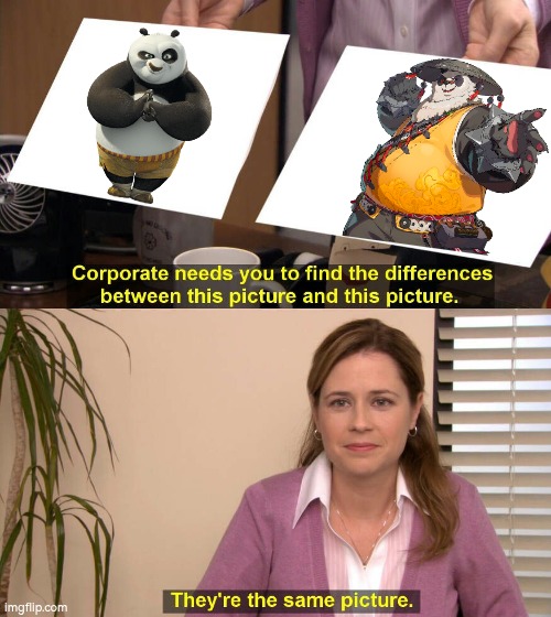 Zenless zone zero has Kung Fu Panda Po... at home. | image tagged in they are the same picture,kung fu panda,zenless zone zero | made w/ Imgflip meme maker