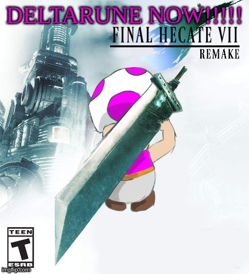 Final Hecate VII (thank you disco) | DELTARUNE NOW!!!!! | image tagged in final hecate vii thank you disco | made w/ Imgflip meme maker