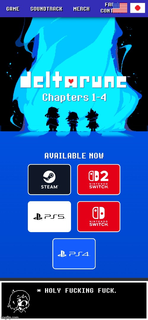 HOLY FUCKING FUCK | image tagged in holy fucking fuck,deltarune today | made w/ Imgflip meme maker