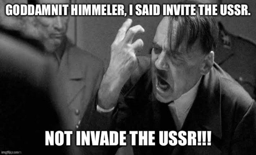 Is Himmeler’s fault | image tagged in adolf hitler | made w/ Imgflip meme maker