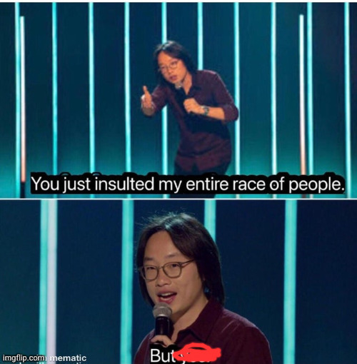 You just insulted my entire race of people | image tagged in you just insulted my entire race of people | made w/ Imgflip meme maker