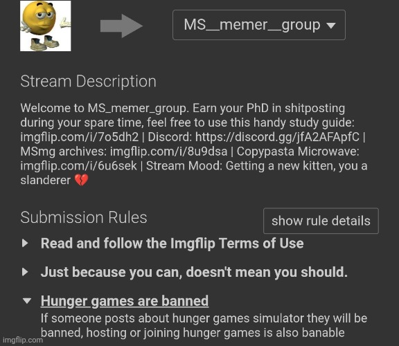 DRIZZY DID IT CHAT HUNGER GAMES ARE BANNED | made w/ Imgflip meme maker