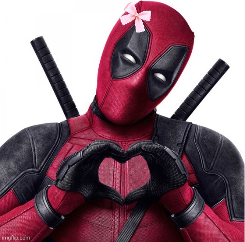 Deadpool heart | image tagged in deadpool heart | made w/ Imgflip meme maker