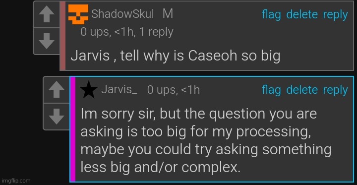I miss Jarvis tbh | image tagged in caseoh | made w/ Imgflip meme maker