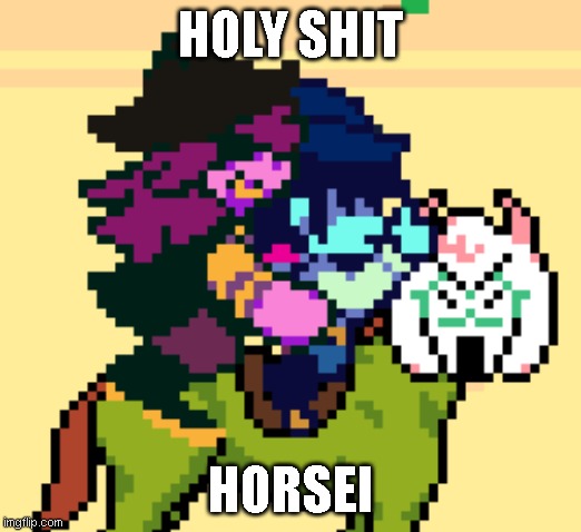 HOLY SHIT; HORSEI | made w/ Imgflip meme maker