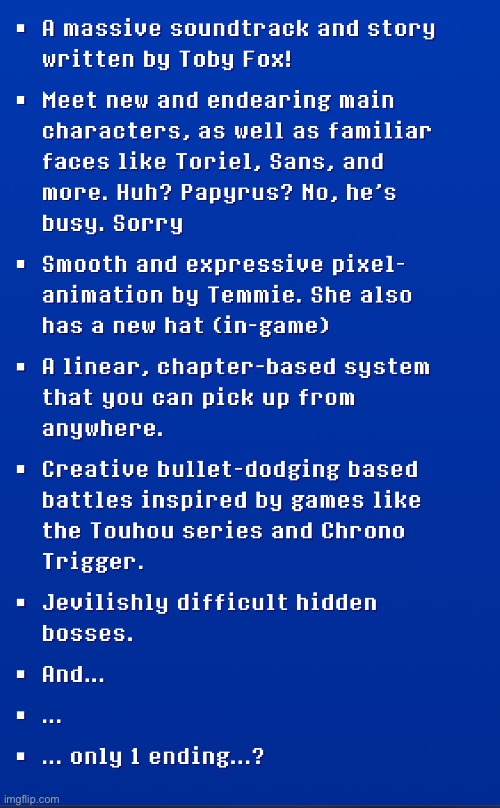 More than one ending implied, and secret bosses as well (epsi. note- oke) | made w/ Imgflip meme maker