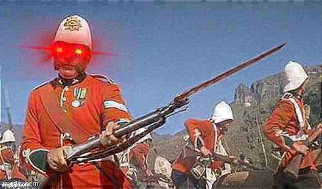 Angry British redcoat | image tagged in angry british redcoat | made w/ Imgflip meme maker