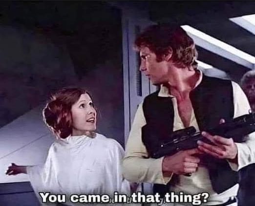 You came in that thing? Blank Meme Template