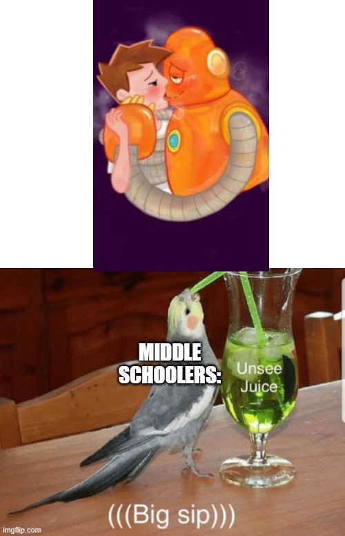most cursed ship in  history | MIDDLE SCHOOLERS: | image tagged in unsee juice,memes,brainpop | made w/ Imgflip meme maker