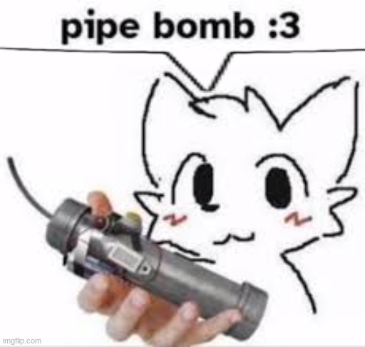 boykisser speechbubble | image tagged in boykisser pipe bomb | made w/ Imgflip meme maker