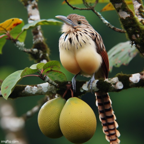 a bird on the twig of a tree with huge testicles | image tagged in a bird on the twig of a tree with huge testicles | made w/ Imgflip meme maker