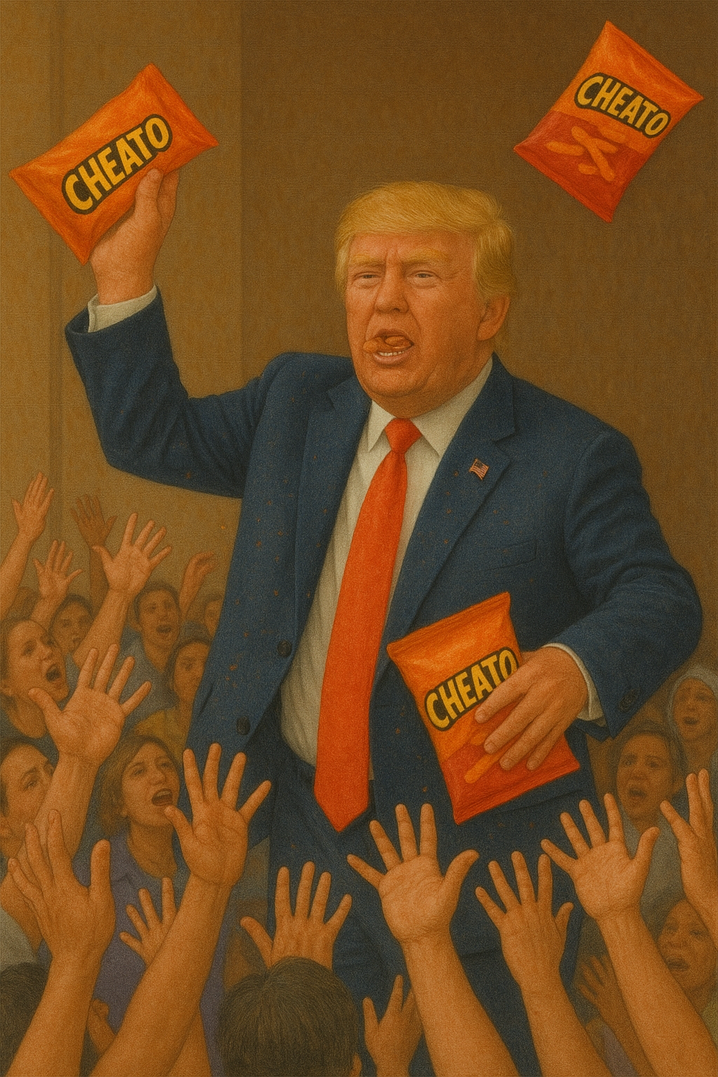 Let them eat CHEATO Blank Meme Template
