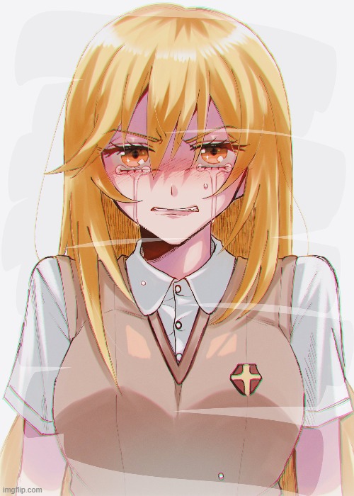 Shokuhou Misaki crying | image tagged in toaru,crying,art,a certain magical index | made w/ Imgflip meme maker