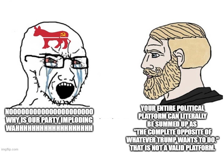 NOOOOOOOOOOOOOOOOOOOOO WHY IS OUR PARTY IMPLODING
WAHHHHHHHHHHHHHHHHHHH | made w/ Imgflip meme maker