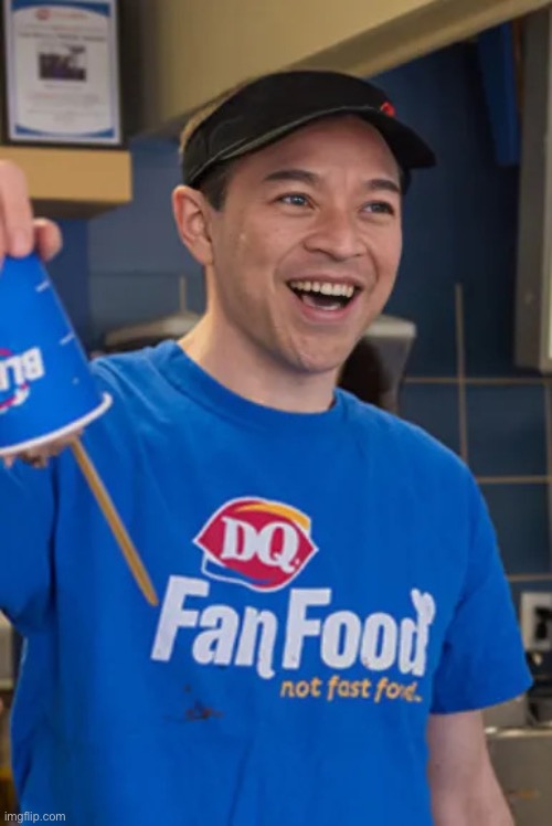 DQ Worker | image tagged in simon levan the dq worker | made w/ Imgflip meme maker