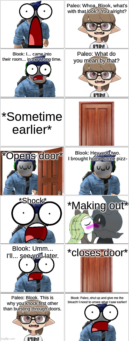 Wrong Time.mp3 | image tagged in comic,paleo,blook,kage,melody,kage and melody | made w/ Imgflip meme maker