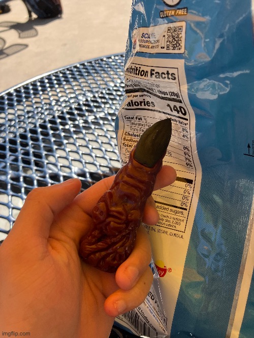 Who put this in my chips? (I ate it) | made w/ Imgflip meme maker