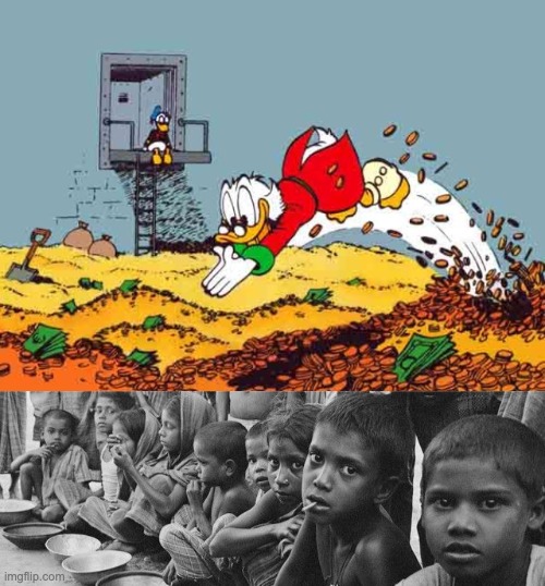 image tagged in scrooge mcduck,poverty,wealth,inequality | made w/ Imgflip meme maker