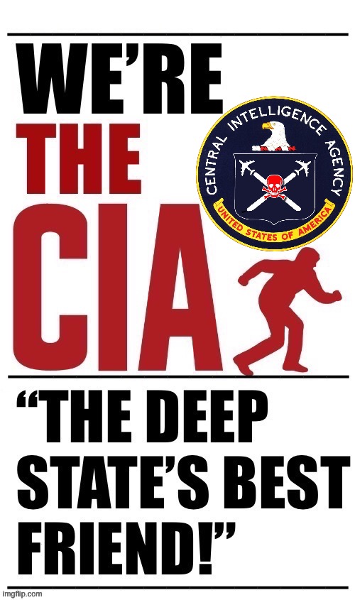 “Wherever there’s political upheaval… we’ll be there!” | image tagged in political meme,the cia,deep state | made w/ Imgflip meme maker
