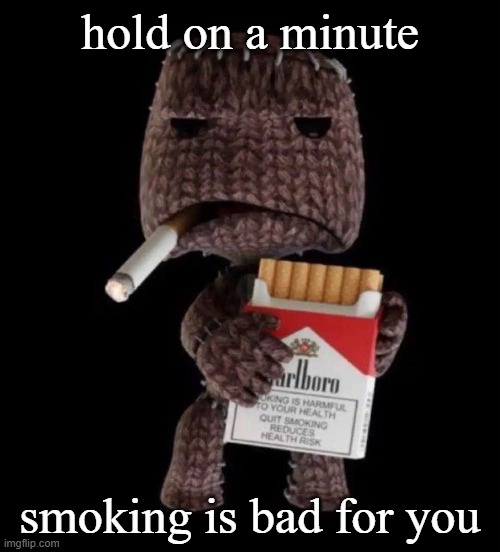 i hate smoking | hold on a minute; smoking is bad for you | image tagged in smokeboy | made w/ Imgflip meme maker