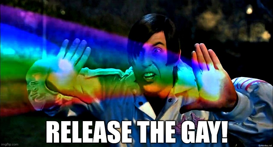 Businesses Every June | RELEASE THE GAY! | image tagged in june,memes,little nicky,gay,adam sandler,pride month | made w/ Imgflip meme maker