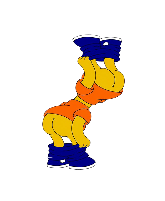 Bart Simpson butt Blank Meme Template