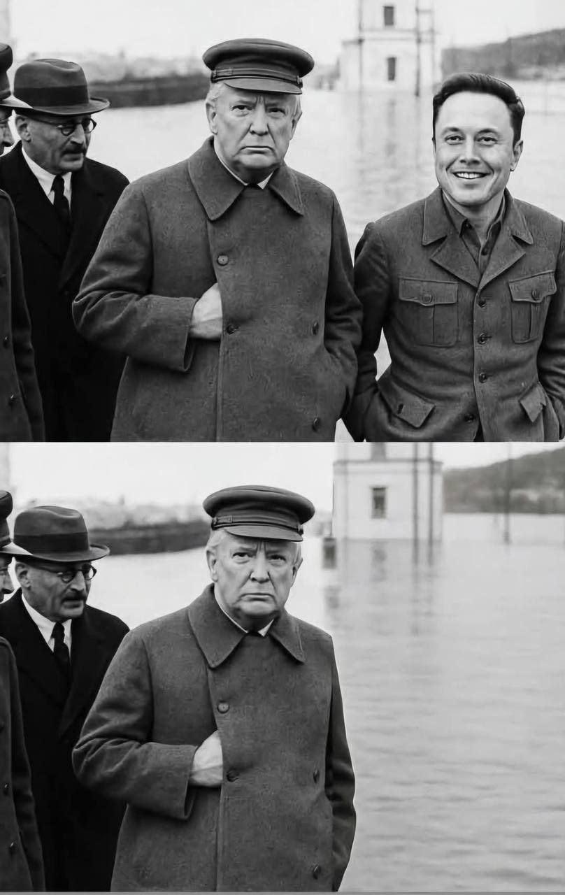 Trump Musk Stalin Blank Meme Template