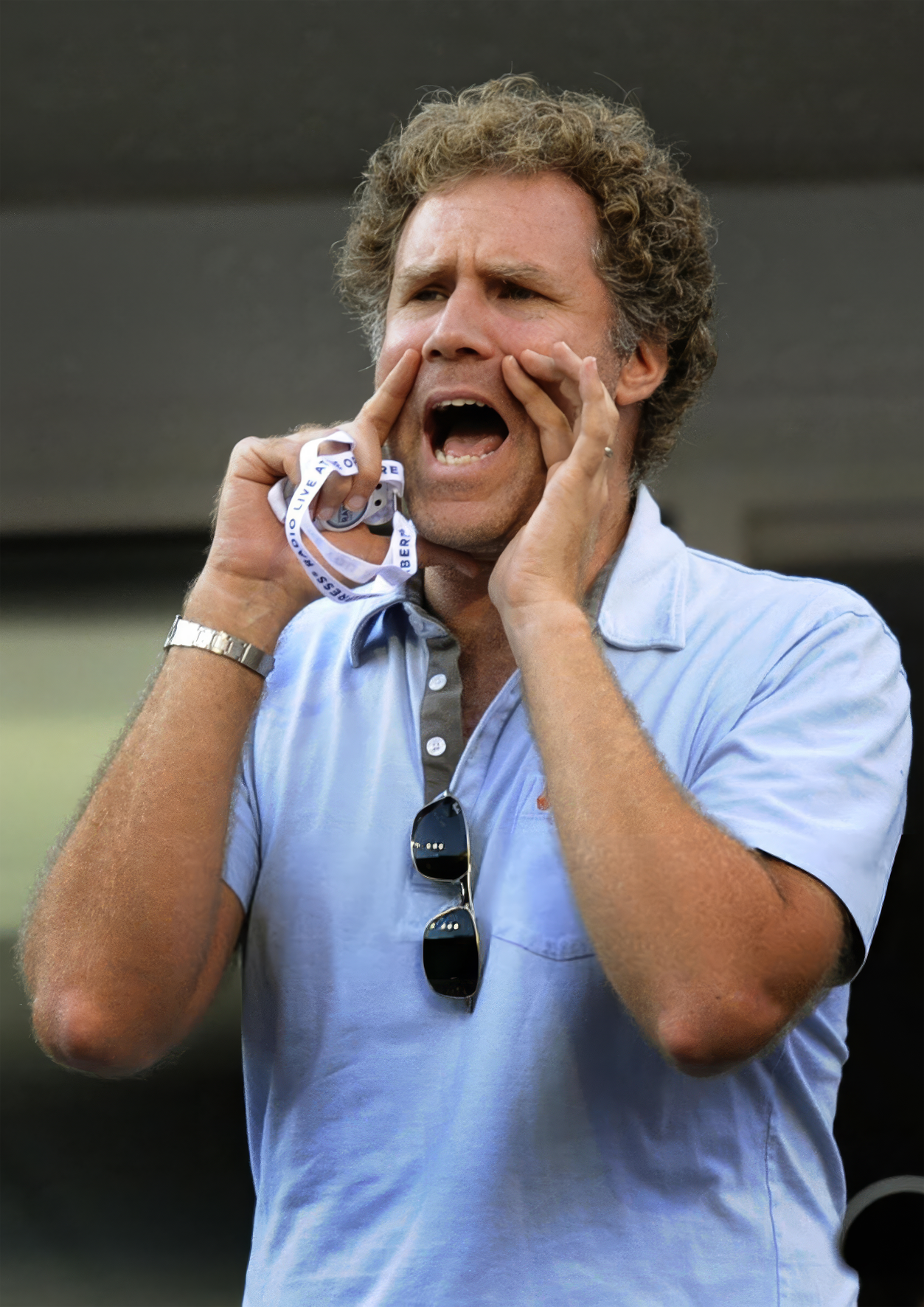 High Quality Will Ferrell Yelling Portrait Large Image Blank Meme Template