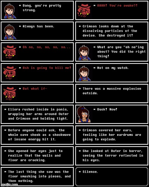 A new fall. (Chapter 40) | image tagged in understream,undertale,chapters,chapter,corruption,textbox | made w/ Imgflip meme maker