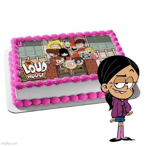 The Loud House Birthday Cake | image tagged in the loud house,nickelodeon,lincoln loud,lori loud,ronnie anne santiago,ronnie anne | made w/ Imgflip meme maker