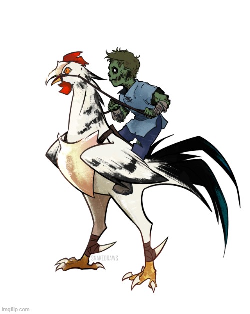 chicken jockey glow up | image tagged in chicken jockey glow up | made w/ Imgflip meme maker