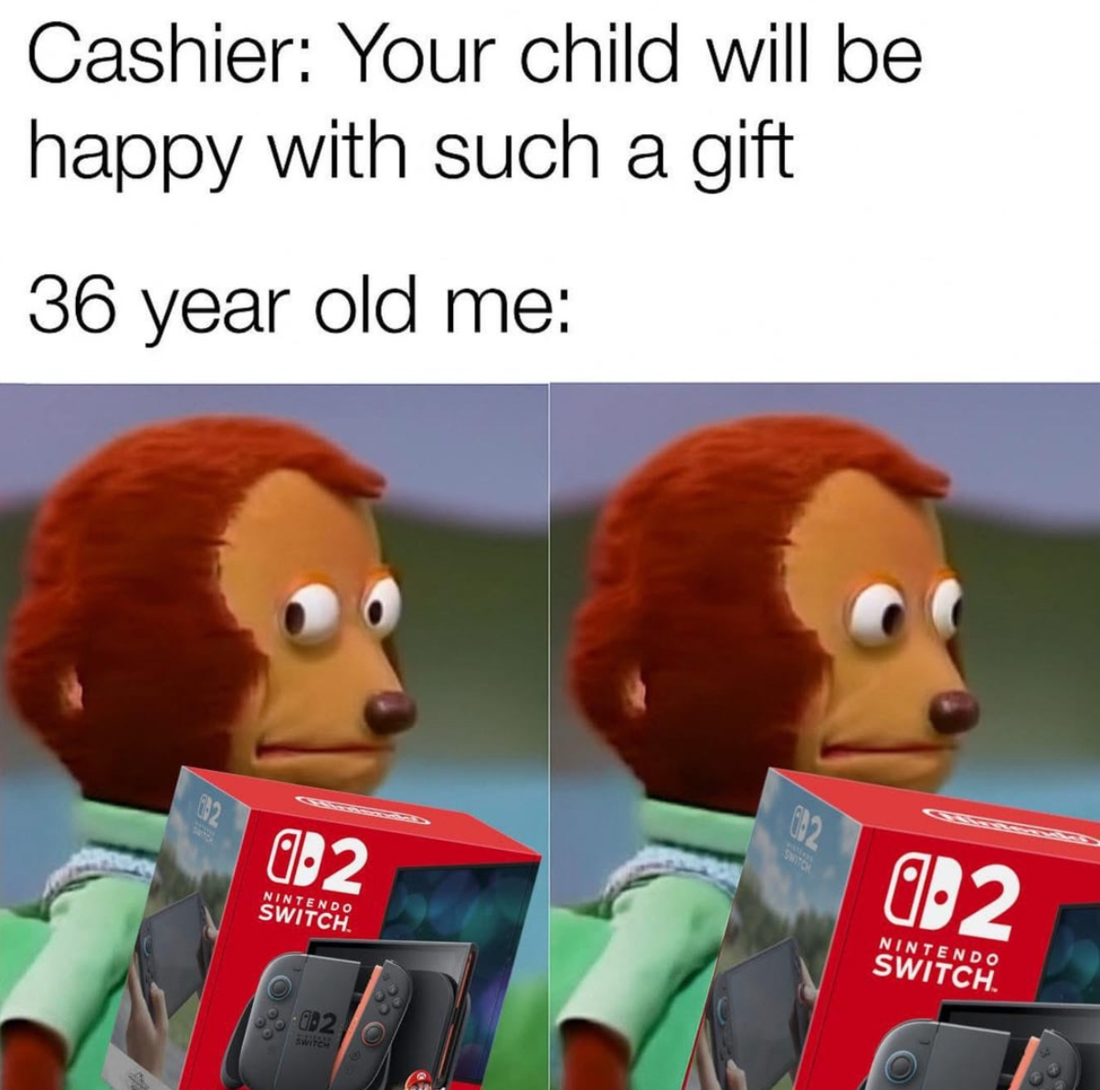 Switch 2 side eye Blank Meme Template
