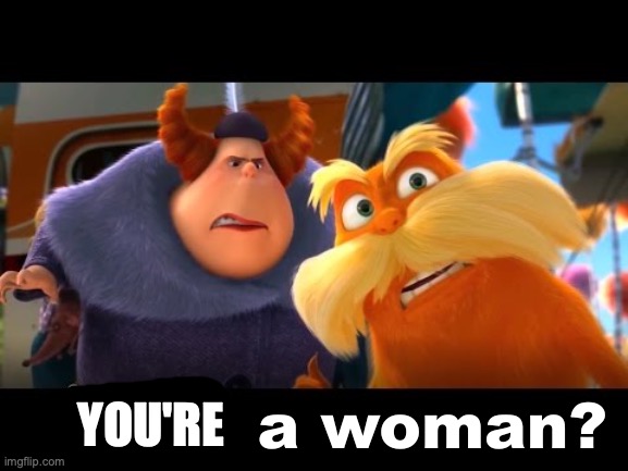 @2posts below | YOU'RE | image tagged in that's a woman | made w/ Imgflip meme maker