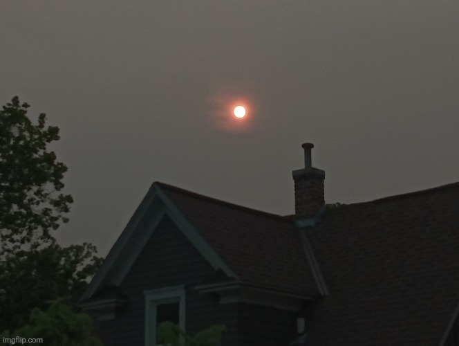Sunset from the wildfires | image tagged in sun,sunset,fire,smoke,cool | made w/ Imgflip meme maker
