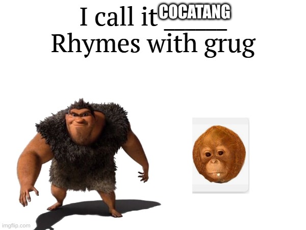 I call it _____ | COCATANG | image tagged in i call it _____ | made w/ Imgflip meme maker